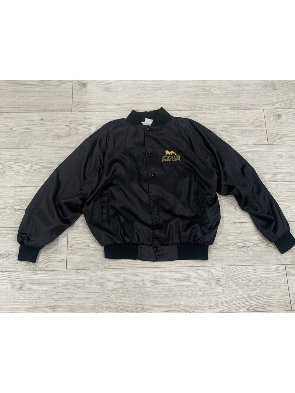 FALL/WINTER MGM Grand Detroit Men's Black Solid Windbreaker Jacket Size XL $78